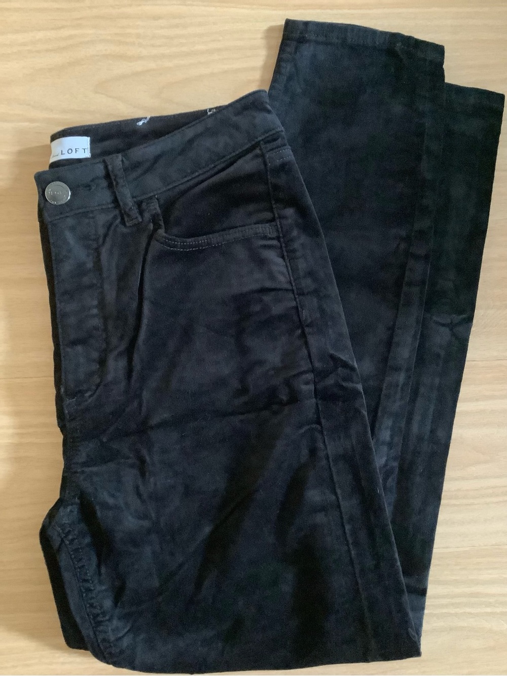 LOFT Black Corduroy Slim Tapered Men’s Pants